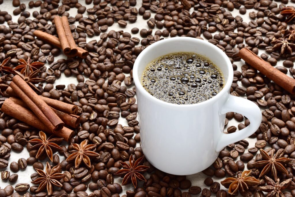 cup of coffee with caffeine