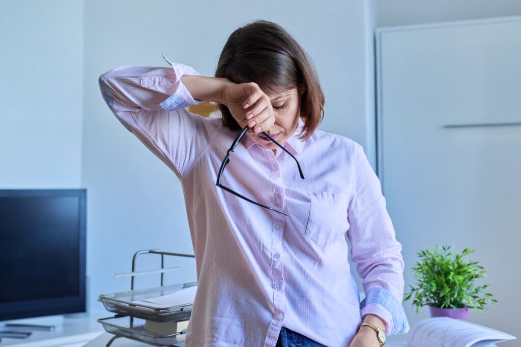 stressed woman with adrenal fatigue and HPA Axis Disorder