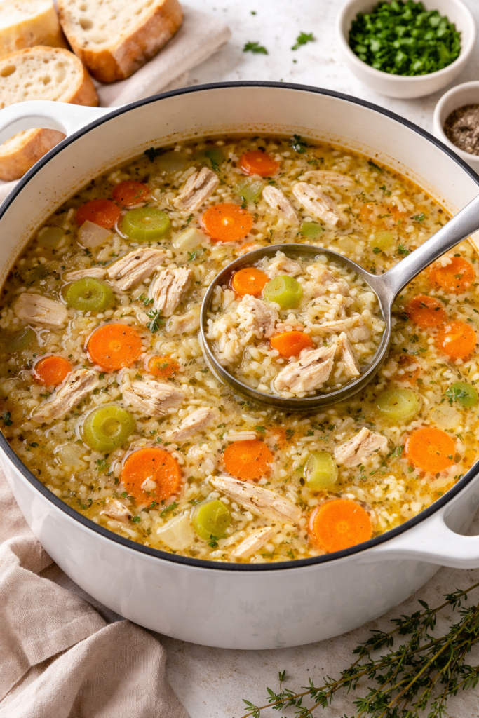 chicken and rice soup